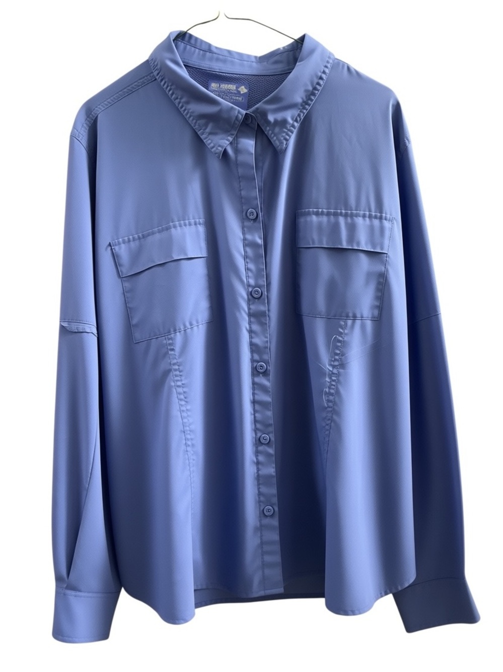 Reel Legends Light Blue Button-Down Sun Shirt